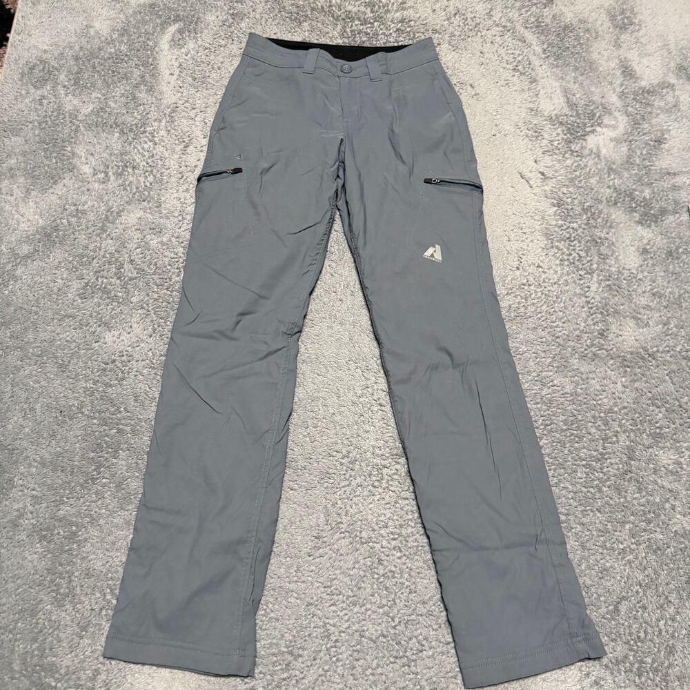 Eddie Bauer Fleece Lined Pants Womens  0 (27x31) Blue Gray Winter First Ascent